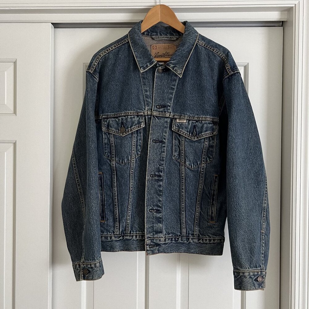 Vintage Levi's Signature Denim Jacket Blue Jean Wash Men's Medium